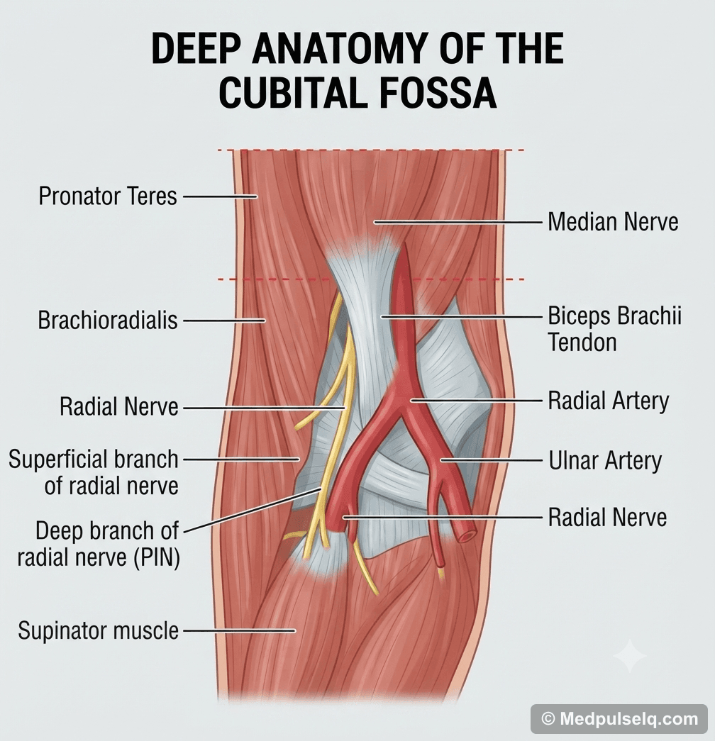 Cubital fossa — Anatomy