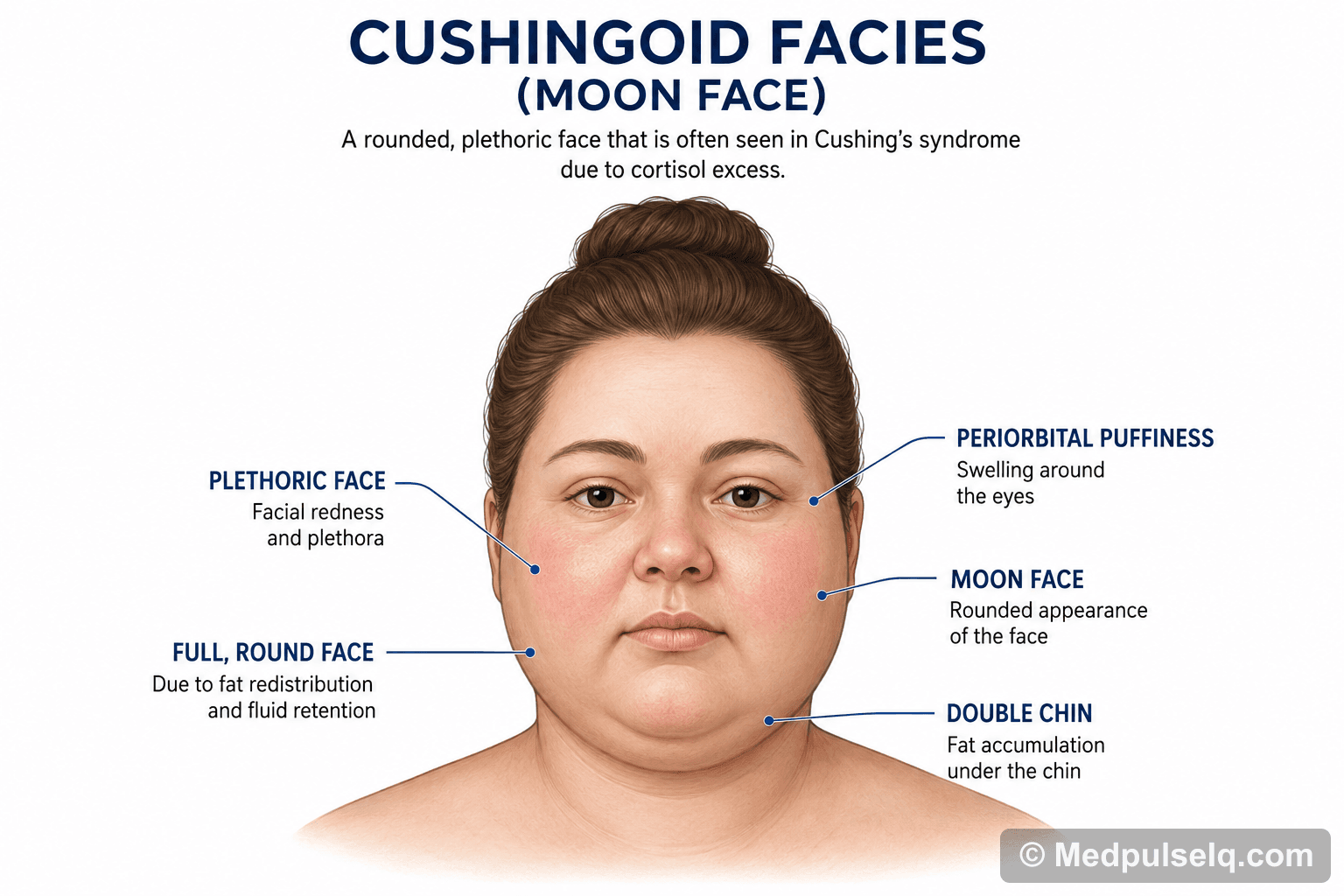Cushingoid facies — Clinical Signs