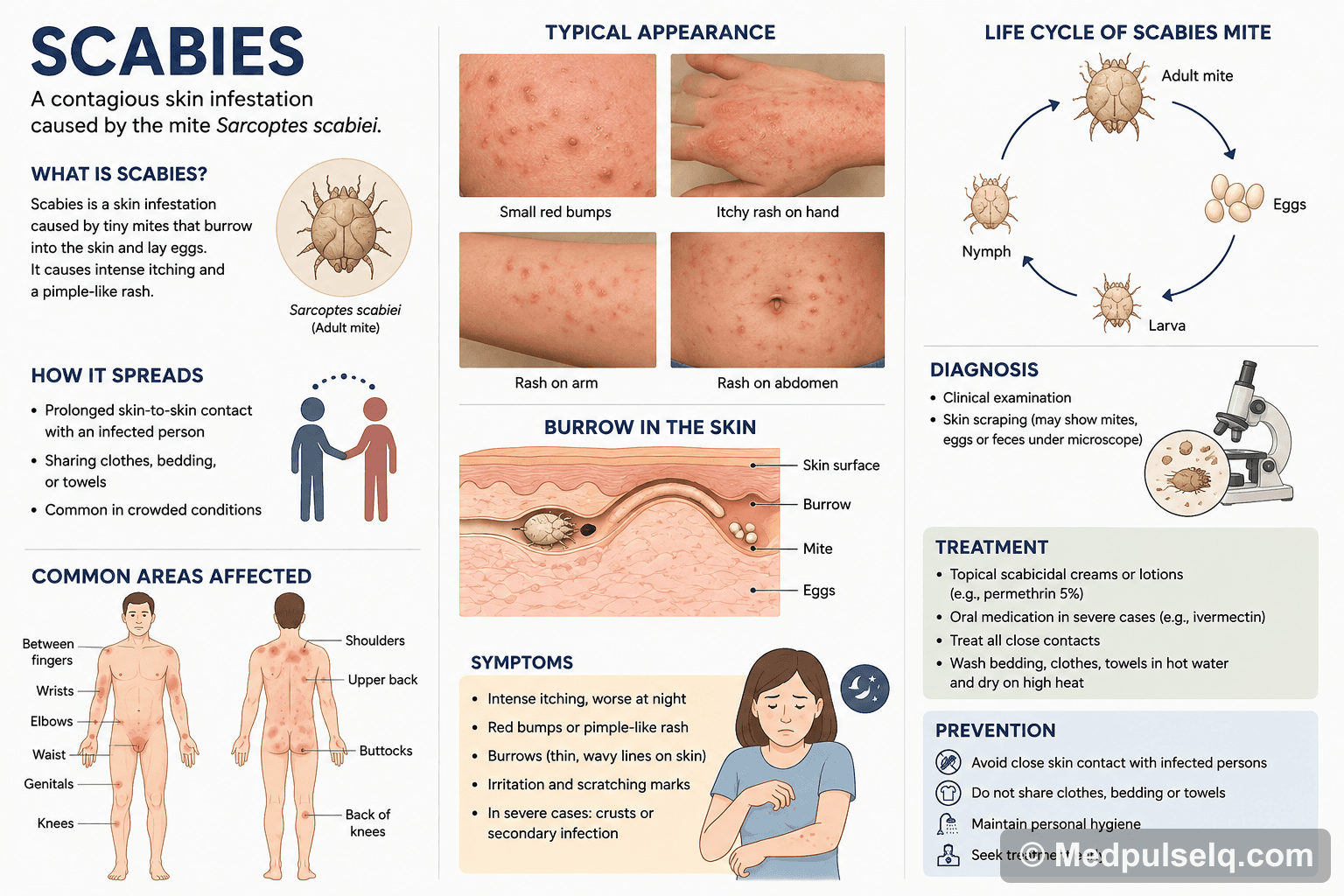 Scabies — Dermatology