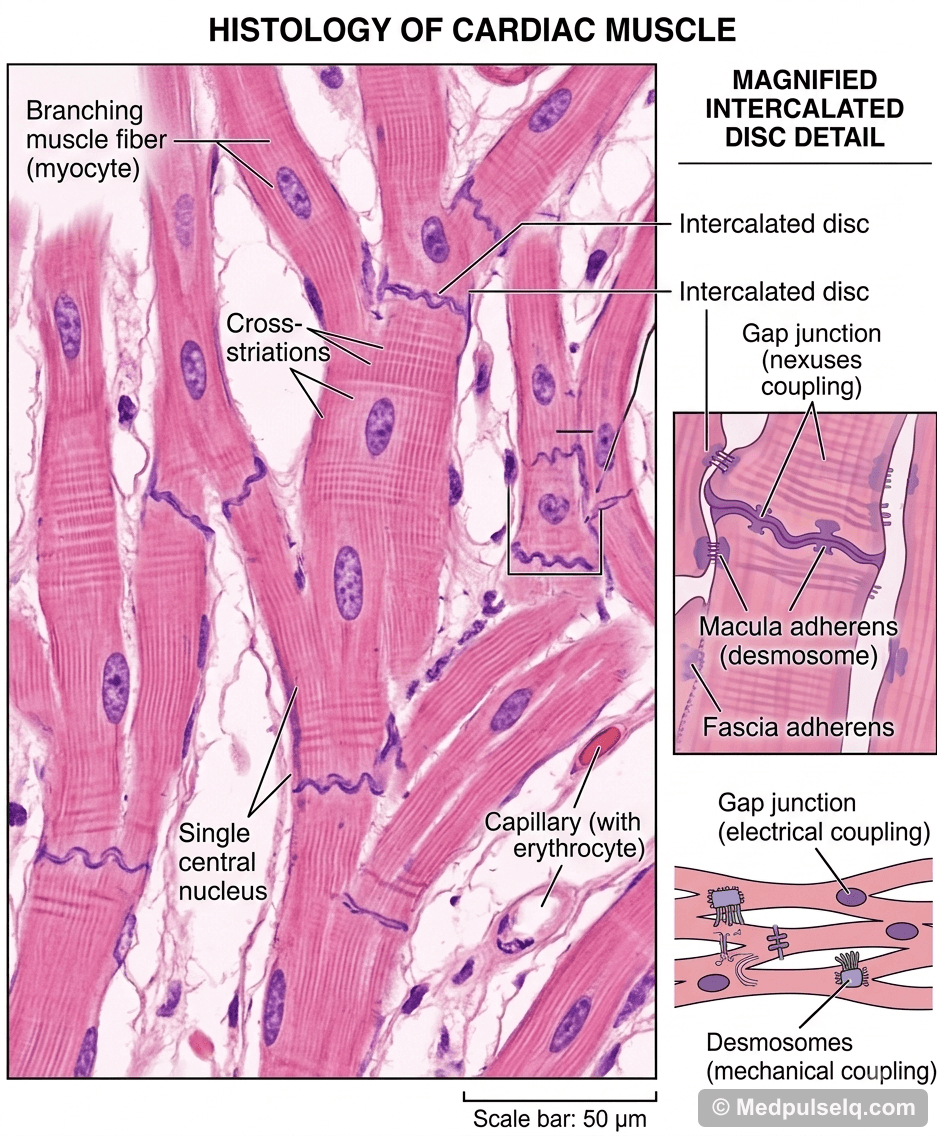 Cardiac muscle — Histology