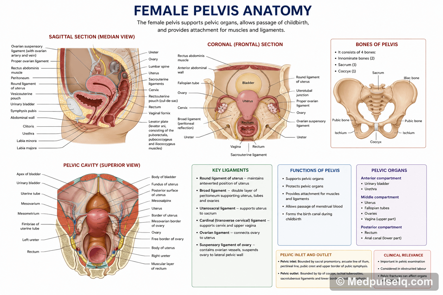 Female pelvis anatomy — Obstetrics & Gynaecology
