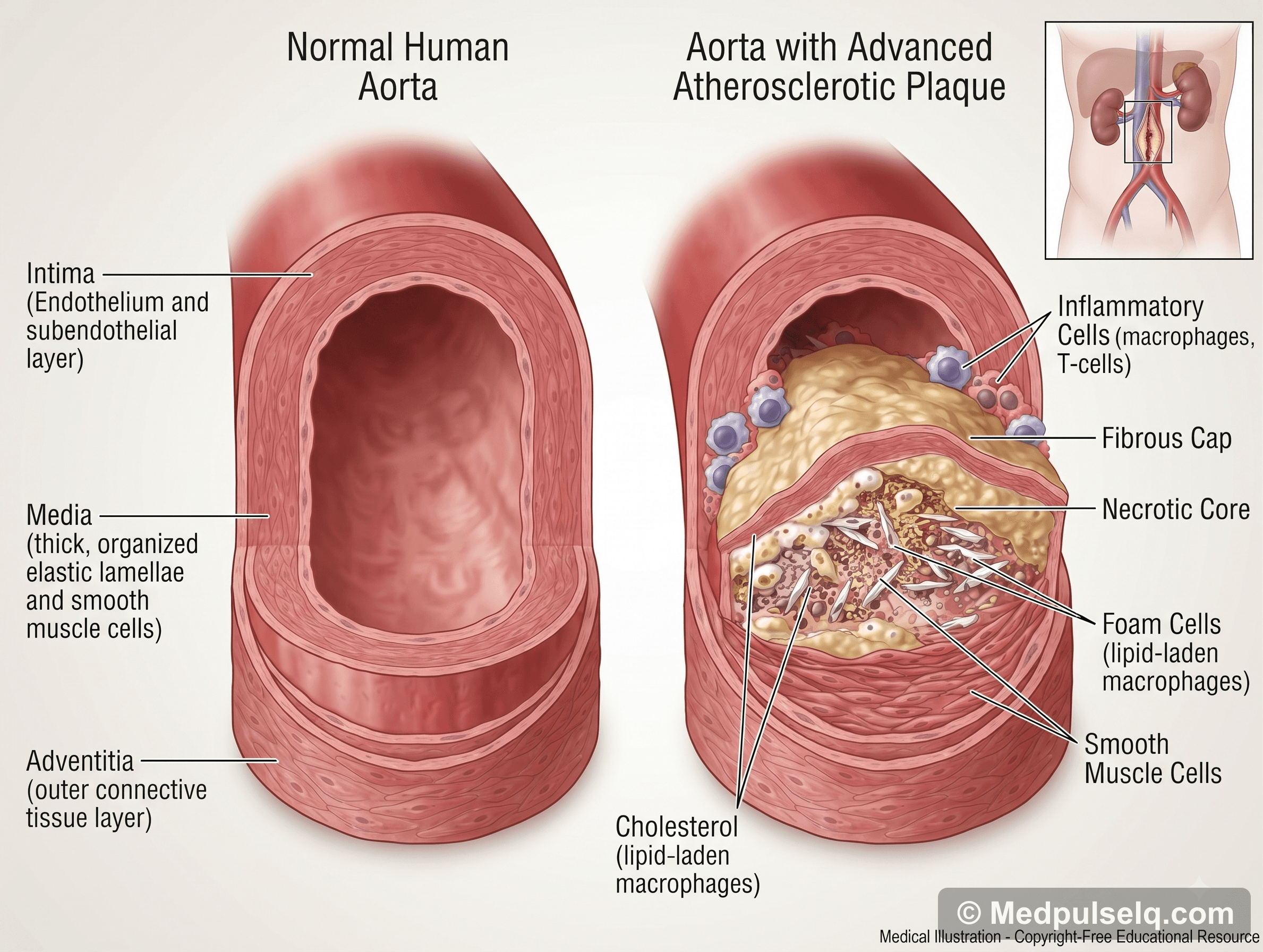 Atherosclerosis (aorta) — Pathology