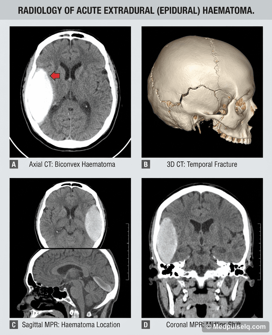 Extradural (epidural) haematoma — Radiology