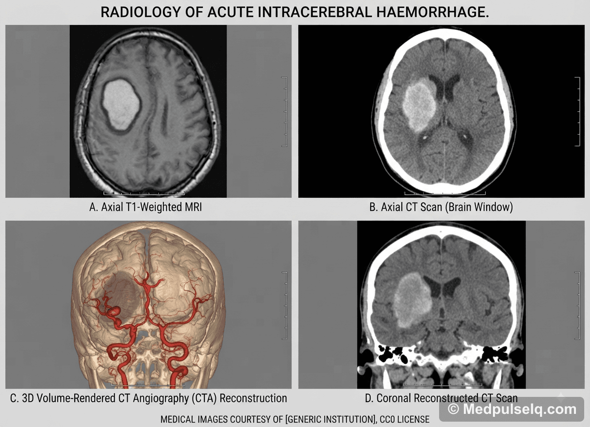 Intracerebral haemorrhage — Radiology