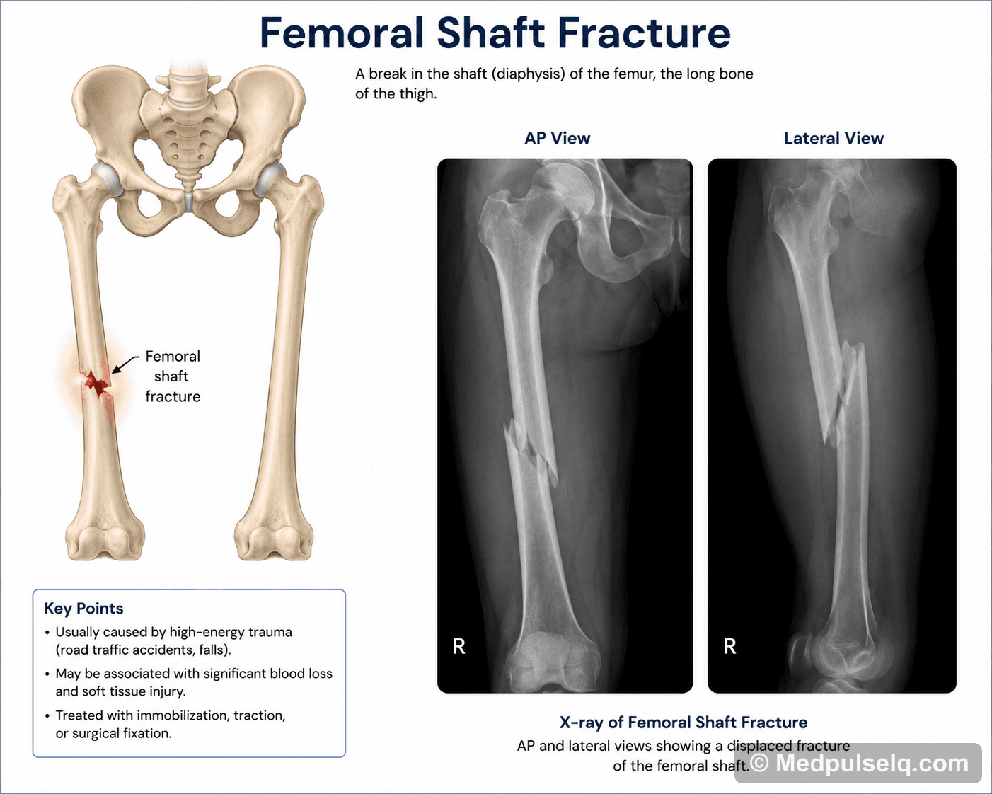 Femoral shaft fracture — Radiology